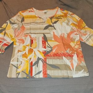 Christopher & Banks Floral Top XL